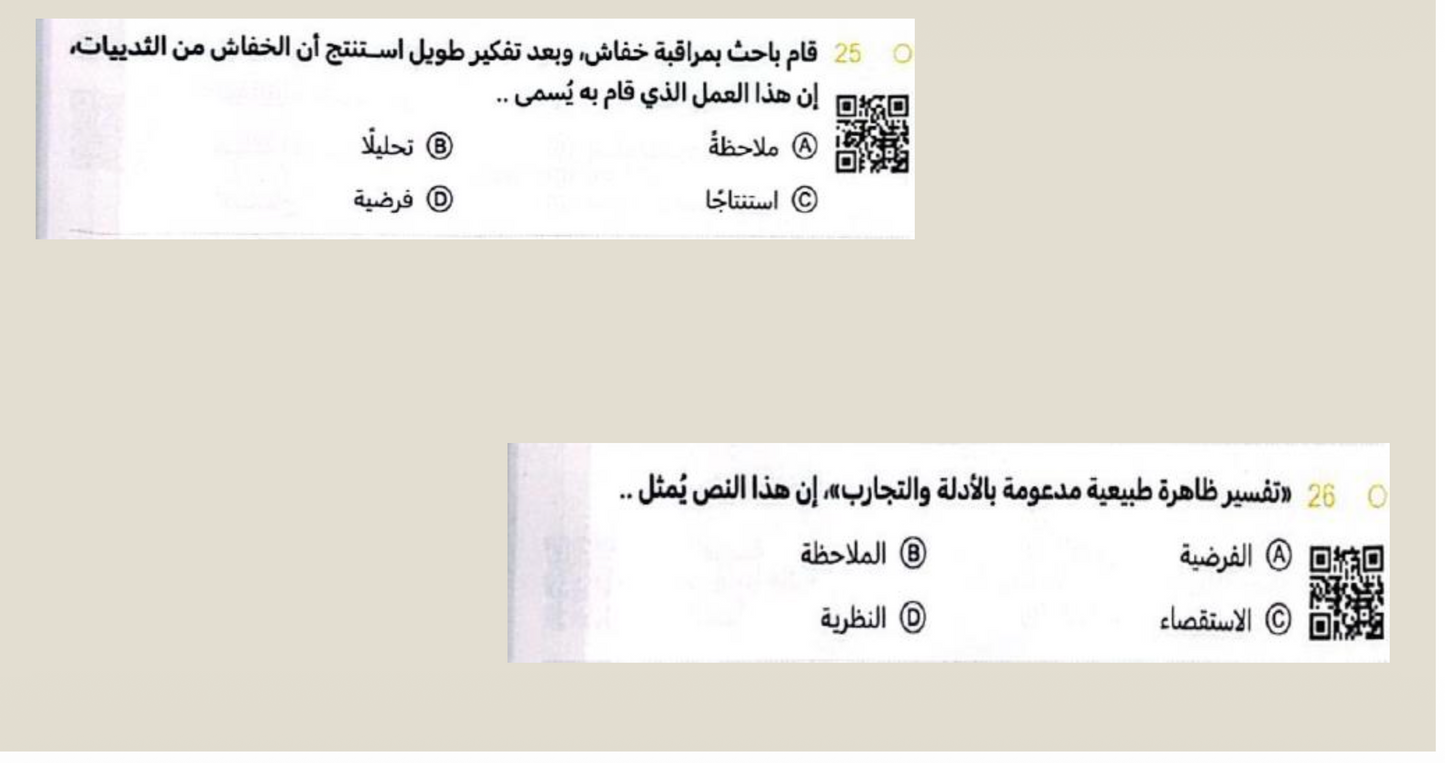 احياء لاختبار التحصيلي